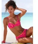 Venice Beach B&uuml;gel-Bikini Kensi seitlich regulierbar mit modernem Print orange...