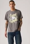 T-Shirt LEVI'S "SS RELAXED FIT TEE", Herren, Gr. M, grau (lightning eagle smok),