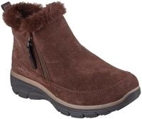 Winterboots SKECHERS "EASY GOING-COOL ZIP", Damen, Gr. 35, braun (dunkelbraun),