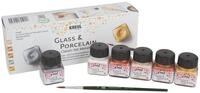 C. KREUL Bastelfarbe Glass & Porcelain Classic - Metallicfarben, 6er-Set