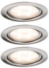 Paulmann Unterschrankleuchte 3x4,5W 12VA 230V/350mA 65mm Metall Eisen geb&uuml;rstet, 3er