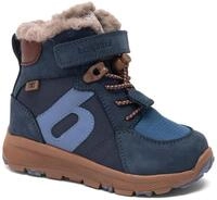 Winterstiefel BISGAARD "marlon tex", M&auml;dchen, Gr. 25, blau (navy), Leder, Textil,