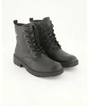 Geox J Casey Girl Schn&uuml;rstiefel Obermaterial: Sonstiges Material schwarz 33 EU