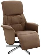 vidaXL Sessel Relaxsessel mit Fu&szlig;teil Braun Stoff (1-St)