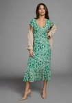 Laura Scott Jerseykleid mit Alloverdruck & leicht gerafften Fl&uuml;gel-&Auml;rmeln...