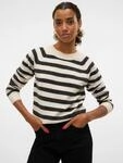 Rundhalspullover VERO MODA "VMDOFFY LS O-NECK BLOUSE GA NOOS", Damen, Gr. XS,