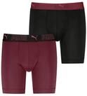 PUMA Langer Boxer PUMA MEN SPORT MICROFIBER LONG BOXERS 2P (2er Pack) mit...