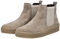 Chelseaboots GABOR, Damen, Gr. 35, beige (hellbeige), Veloursleder, unifarben, Schuhe