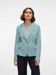 Jerseyblazer VERO MODA "VMJULIA LS BLAZER JRS NOOS", Damen, Gr. 34 (XS), grau (gray