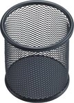 HELIT Tischaufsatz Stiftek&ouml;cher Mesh Metall schwarz