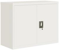 vidaXL Aktenschrank Aktenschrank Wei&szlig; 90x40x70 cm Stahl (1-St)