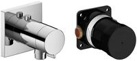 Keuco Badarmatur IXMO_solo Thermostatarmatur inkl. UP-Funktionseinheit eckig -