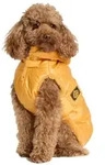 Fashion Dog Hundemantel Hunde-Steppmantel mit abnehmbarer Kapuze, Ocker-Gelb...