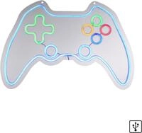 JUST LIGHT LED Wandleuchte NEON-GAMER, LED fest integriert, Warmwei&szlig;