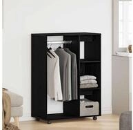 vidaXL Stauraumschrank vidaXL Kleiderschrank Schwarze Eiche 80 x 40 x 110 cm