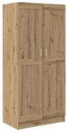 vidaXL Kleiderschrank Kleiderschrank Kunsthandwerk Eiche 82,5 x 51,5 x 180 cm...