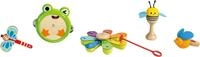 Hape Spielzeug-Musikinstrument Rhythmus-Kit Natur, (Set)