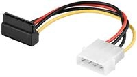 Goobay PC Stromkabel/Stromadapter 5.25 Stecker zu SATA 90&deg; 0.13 m - SATA Stan