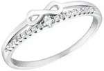 Amor Fingerring, mit Zirkonia (synth) silberfarben 54