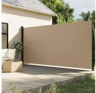 vidaXL Seitenmarkise Seitenmarkise Ausziehbar Beige 220x600 cm