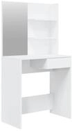 vidaXL Schminktisch, Frisiertisch mit Spiegel Hochglanz-Wei&szlig; 74,5x40x141 cm