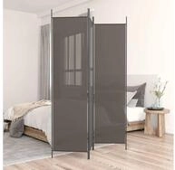 vidaXL Paravent vidaXL 3-tlg. Paravent Anthrazit 150x200 cm Stoff