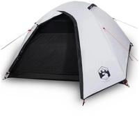vidaXL Kuppelzelt Kuppel-Campingzelt 4 Personen Wei&szlig; Dunkel Wasserdicht, (1...