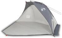 vidaXL Hauszelt, Strandzelt Grau 268x223x125 cm 185T Polyester