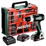 metabo Akku-Schlagbohrschrauber SB 18 L Set, 18 V, Mobile Werkstatt 2 x 2 Ah...