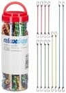 relaxdays Gep&auml;ckgurt Spanngummi 12er Set 4 Gr&ouml;&szlig;en