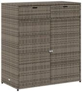 vidaXL Garten-Ger&auml;teschrank 105 x 55 x 113 cm Gartenschrank Grau 105x55x113 cm
