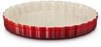 LE CREUSET Auflaufform Tarteform Tradition kirschrot 24cm, Steinzeug