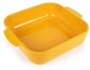 PEUGEOT Auflaufform APPOLIA Keramik 28cm Gro&szlig; Quadratisch Safrangelb, Keramik,