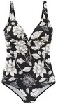 s.Oliver Badeanzug Lady mit floralem Design schwarz 40