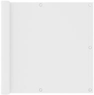vidaXL Seitenmarkise 90 x 400 cm Balkon-Sichtschutz Wei&szlig; 90x400 cm Oxford-Gewebe