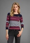 KangaROOS Langarmshirt mit Rundhals, h&uuml;ftbedeckende L&auml;nge, figurbetonte...
