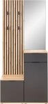 HBZ Kompaktgarderobe Simple mit Spiegel, Flurgarderobe BxHxT 88x195x35 cm (4-St) mit