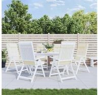vidaXL Sitzkissen vidaXL Hochlehner-Auflagen 6 Stk. Creme Oxford-Gewebe