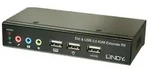 Lindy 39377 Tastatur/Video/Maus (KVM)-Switch Schwarz Tastatur