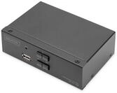 Digitus Modem KVM Switch, 2x1 DP, DP Out,USB
