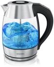 Arendo Wasserkocher Teekocher aus Glas & Edelstahl mit Temperatureinstellung &