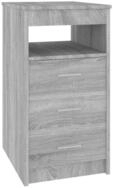 vidaXL Sideboard, Kommode mit Schubladen Grau Sonoma 40x50x76 cm Holzwerkstoff