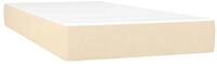Boxspringmatratze Taschenfederkernmatratze Mittel Creme 80x200x20 cm Stoff,...