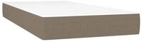 Boxspringmatratze Taschenfederkernmatratze Mittel Taupe 80x200x20 cm Stoff,...