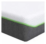 Boxspringmatratze Matratze Wei&szlig; und Grau 90 x 200 cm Jacquard-Stoff, vidaXL,...