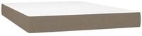 Boxspringmatratze Taschenfederkernmatratze Mittel Taupe 140x200x20 cm Stoff,...
