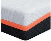 Boxspringmatratze Matratze Wei&szlig; und Grau 200 x 200 cm Jacquard-Stoff, vidaXL,...