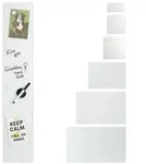 relaxdays Magnettafel Glas-Magnetboard Wei&szlig;, (6-tlg), 15 x 80 cm wei&szlig; 80 cm x...