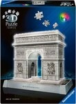 Ravensburger 3D-Puzzle Iconics: Triumphbogen Paris - mit Licht, 216...