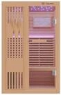 Dewello Sauna MINTO 120x120 Finnische Sauna, 2 Personen, Saunaofen, Harvia...